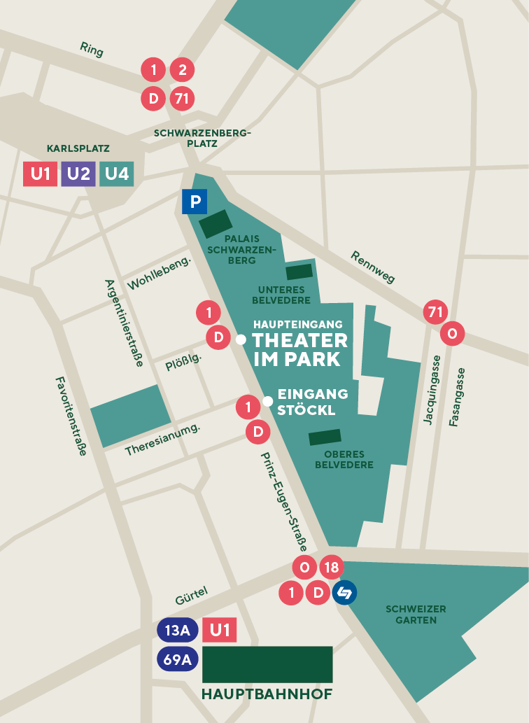 Theater im Park - Lageplan
